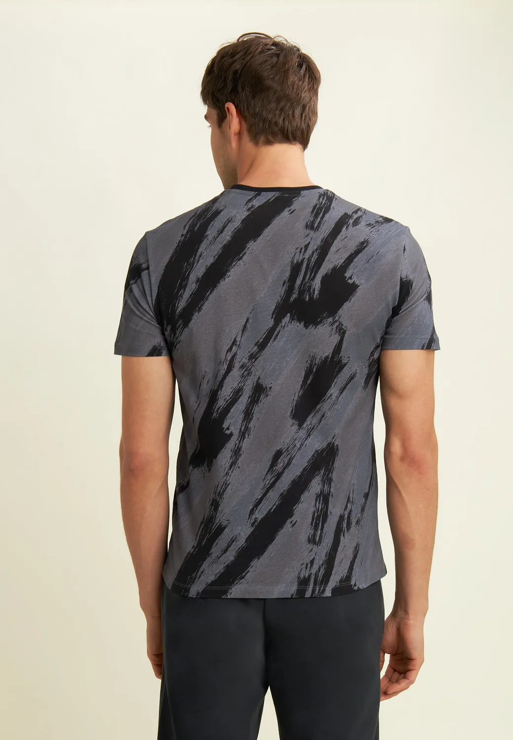 Freddy Pinsel Print T-Shirt Herren Baumwolle