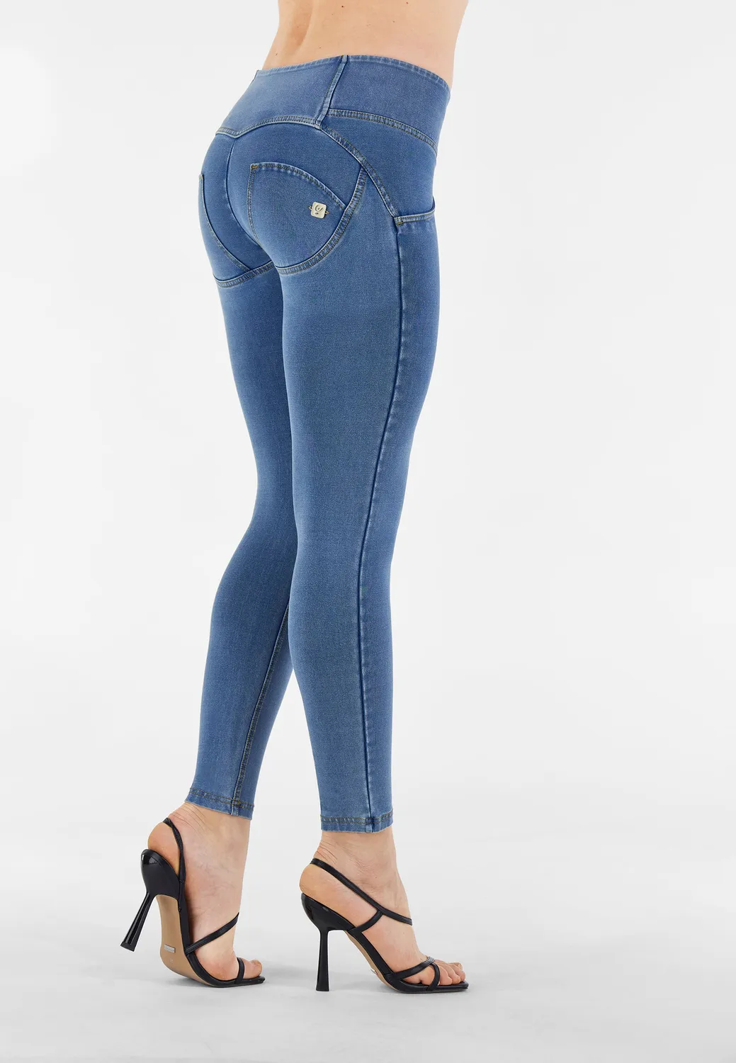 Freddy WR.UP 7/8 Superskinny Jeggings Gray Jeans Bio-Baumwolle