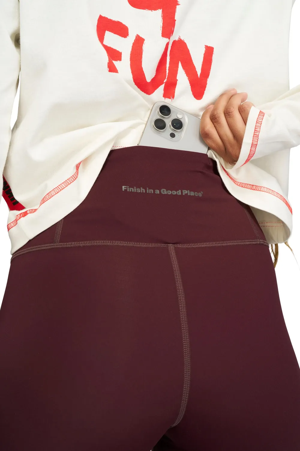 UNNA Good Place Tights Leggings Merlot Kompression