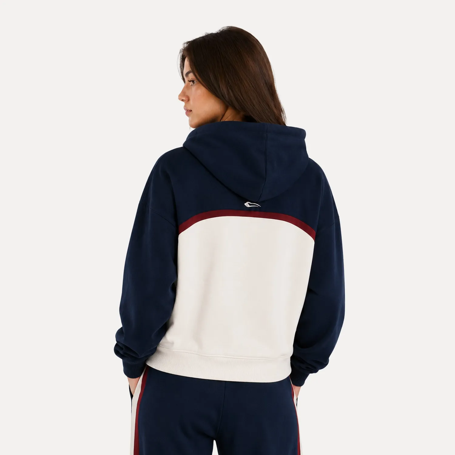 Smilodox x Fila Ardea Hoodie Damen Schwarz Cropped