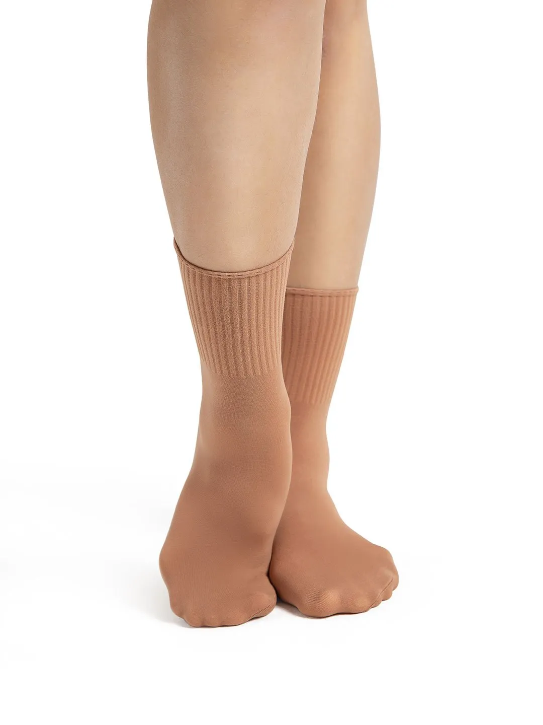 Capezio Class BG022C Tanzsocken Kinder Weiß Rippe Paar