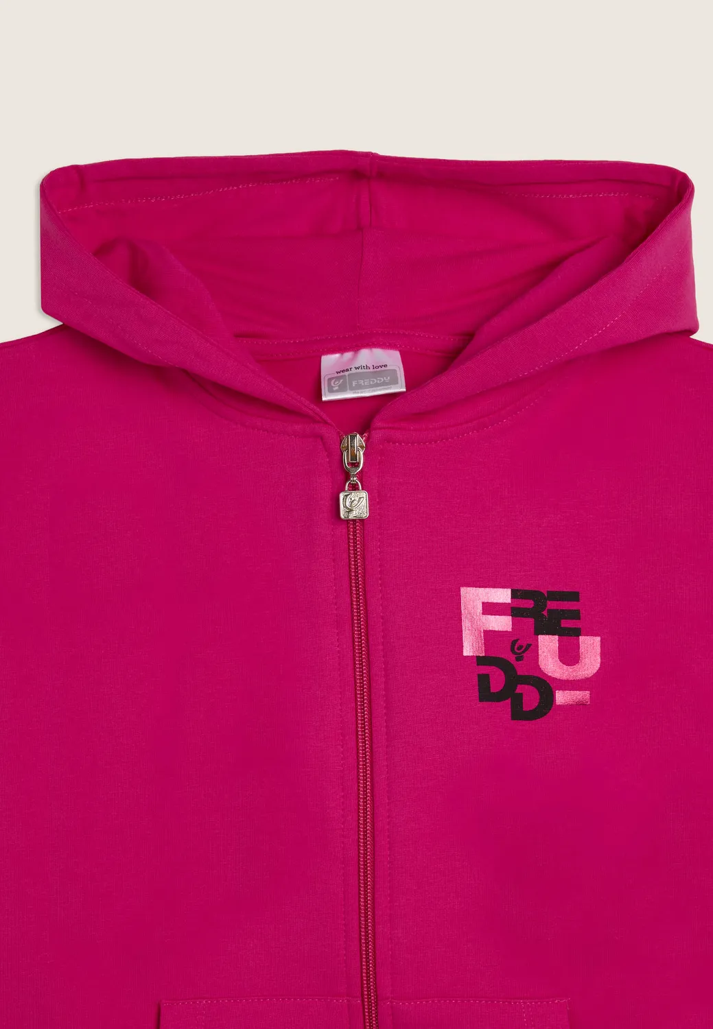 Freddy Junior Oversize Kapuzenjacke Fuxia 10 Jahre