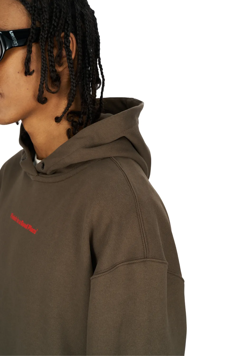 UNNA Slow Motion Hoodie Unisex Wren Brown Bio-Baumwolle