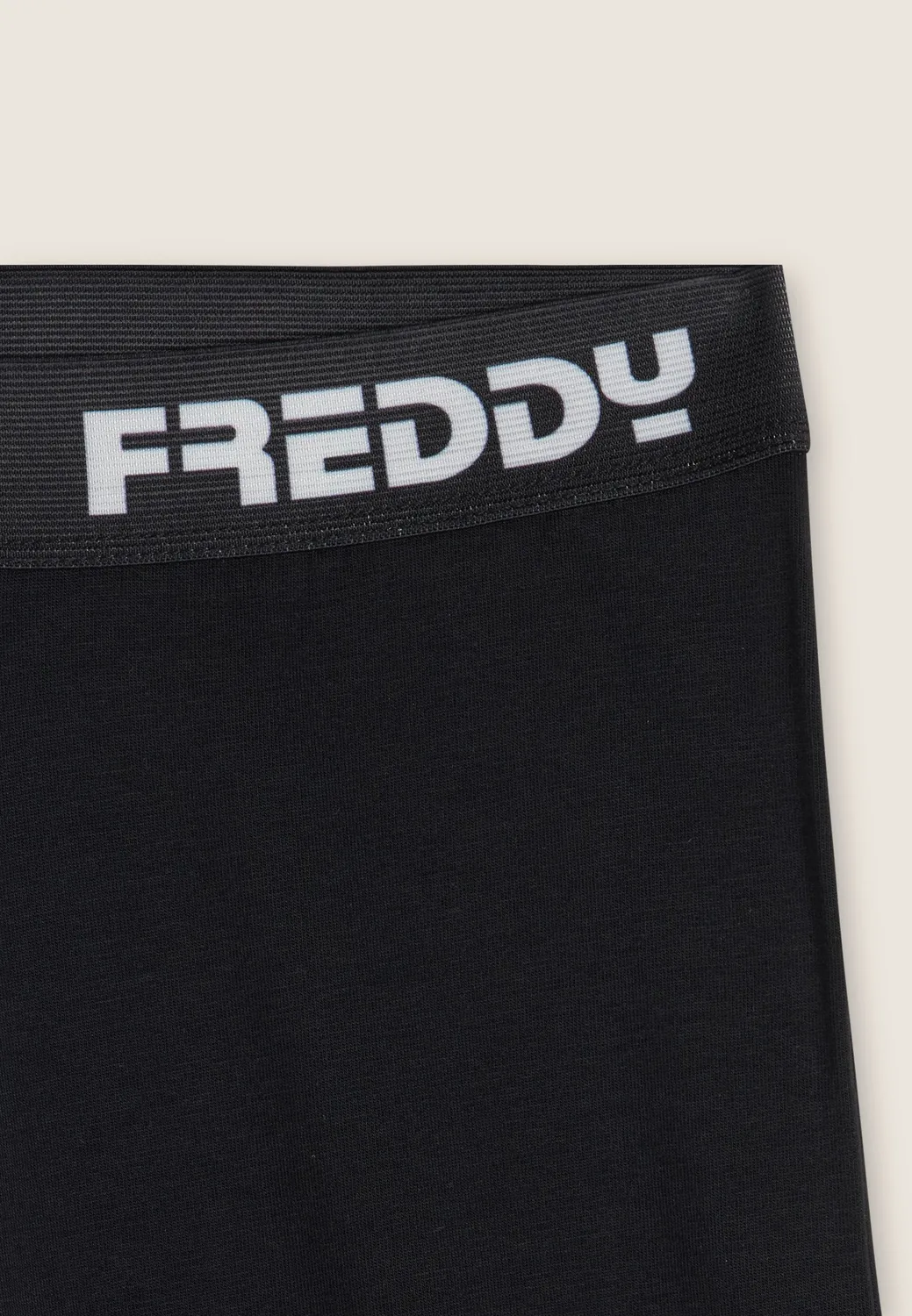 Freddy Sporthose Kinder Flared Schwarz Baumwolle Logo-Bund
