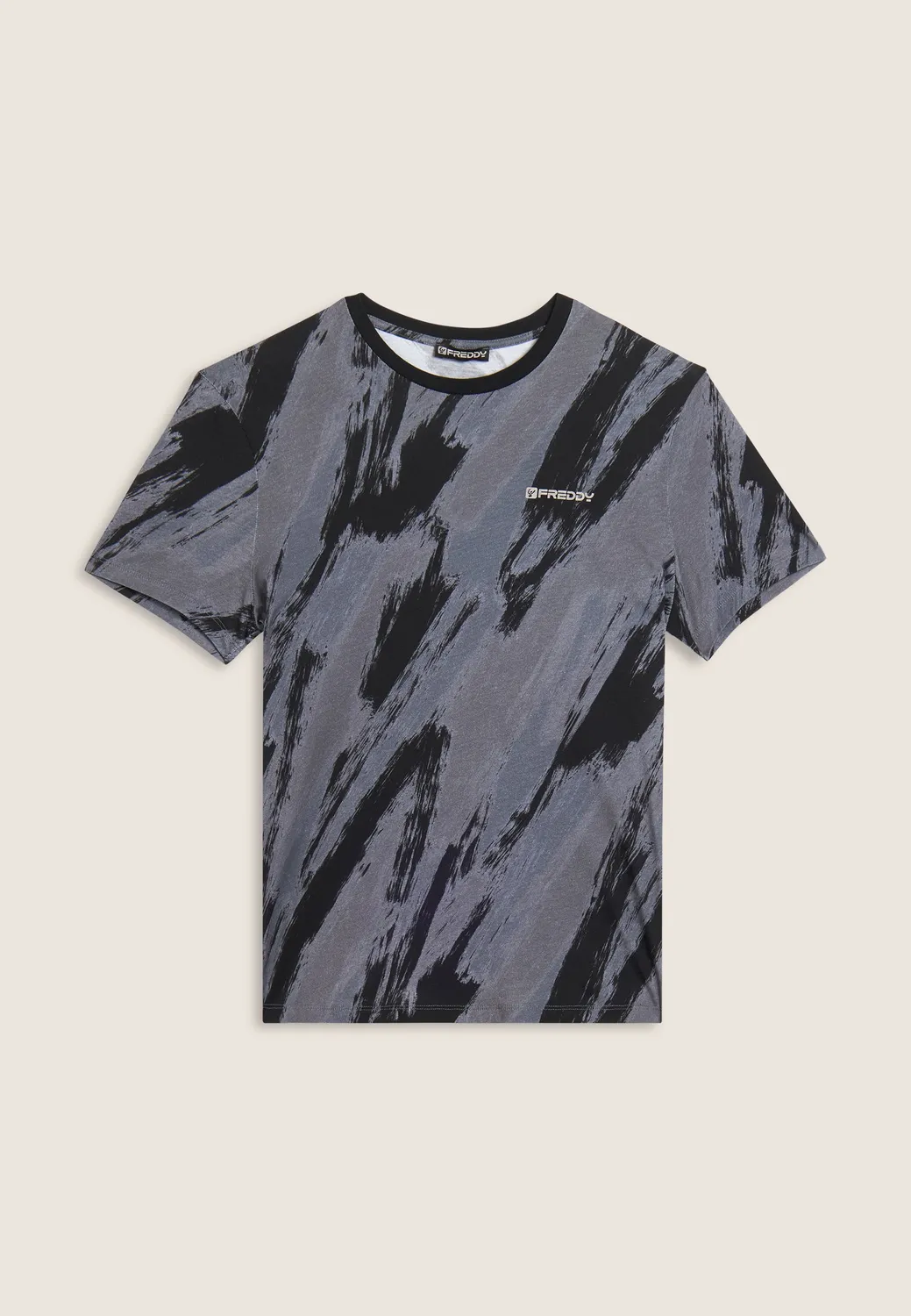 Freddy Pinsel Print T-Shirt Herren Baumwolle