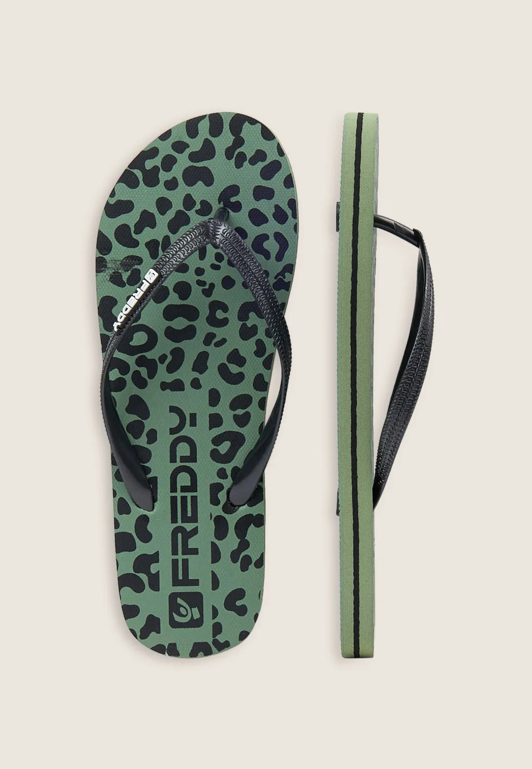 Freddy Flip-Flop Zehentrenner Leo schwarz leicht