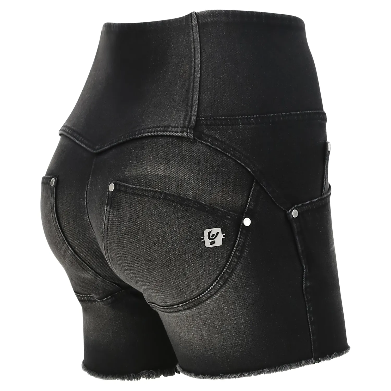 Freddy WR.UP Denim Shorts High Waist Jeans Nero Push-up