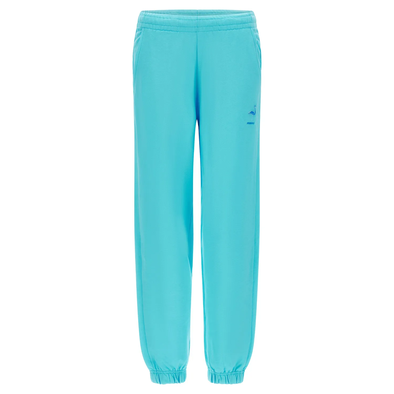 Freddy Damen Jogger French Terry Flamingo-Patch Rosa