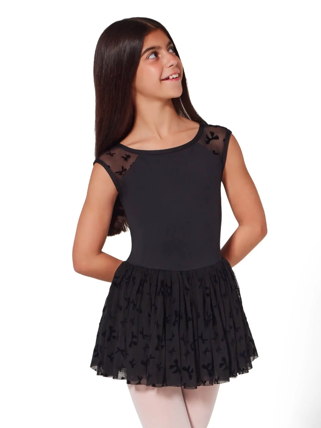 Capezio Take a Bow Brava Tutukleid Kind Rosa Schleife