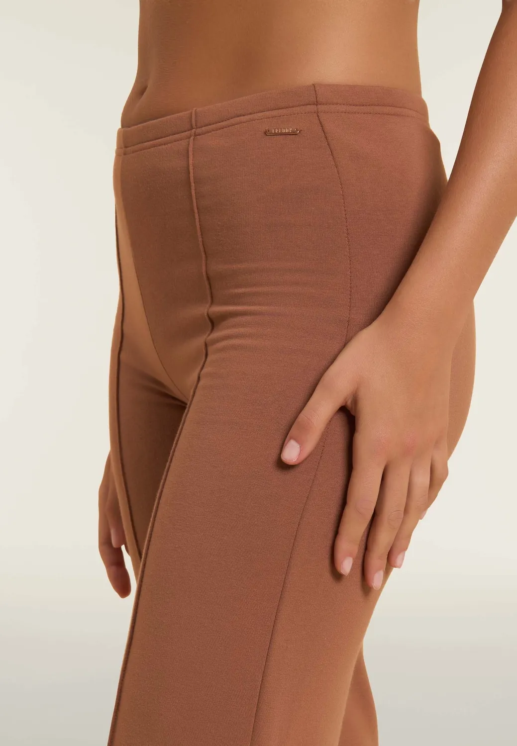 Freddy Wide Leg Hose Mittelnaht Nero Modal